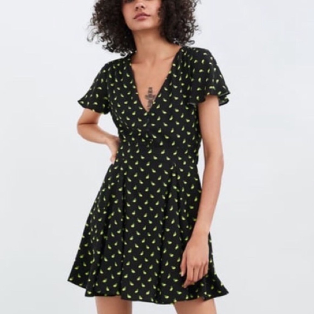 Zara Blogger Favorite Lemon Print Dress (25)
